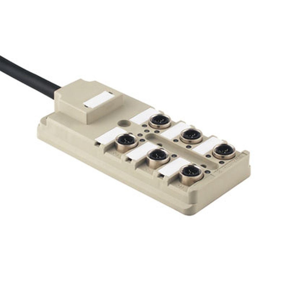 Weidmüller Passiver Sensor Aktor Verteiler 1766680000 Typ SAI-6-F 4P IDC PUR 5M