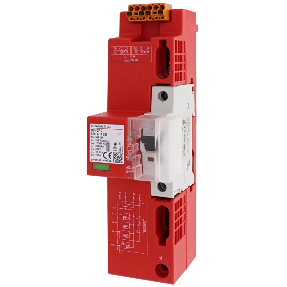 Dehn + Söhne Kombi Ableiter 909231 Typ DSH ZP 2 LSG A TT 255