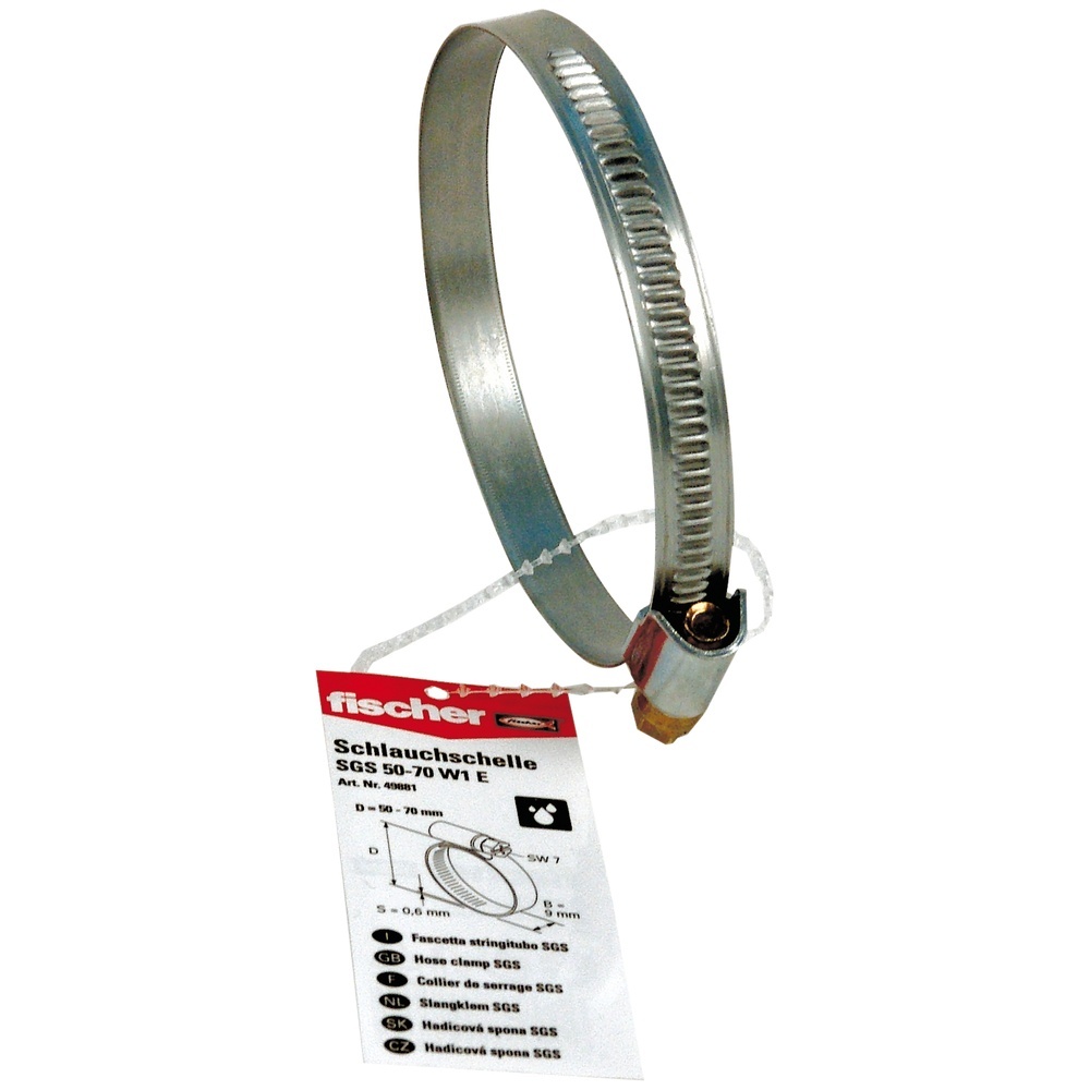 Fischer Schlauchschelle 049881 Typ SGS 50 - 70 W2 E
