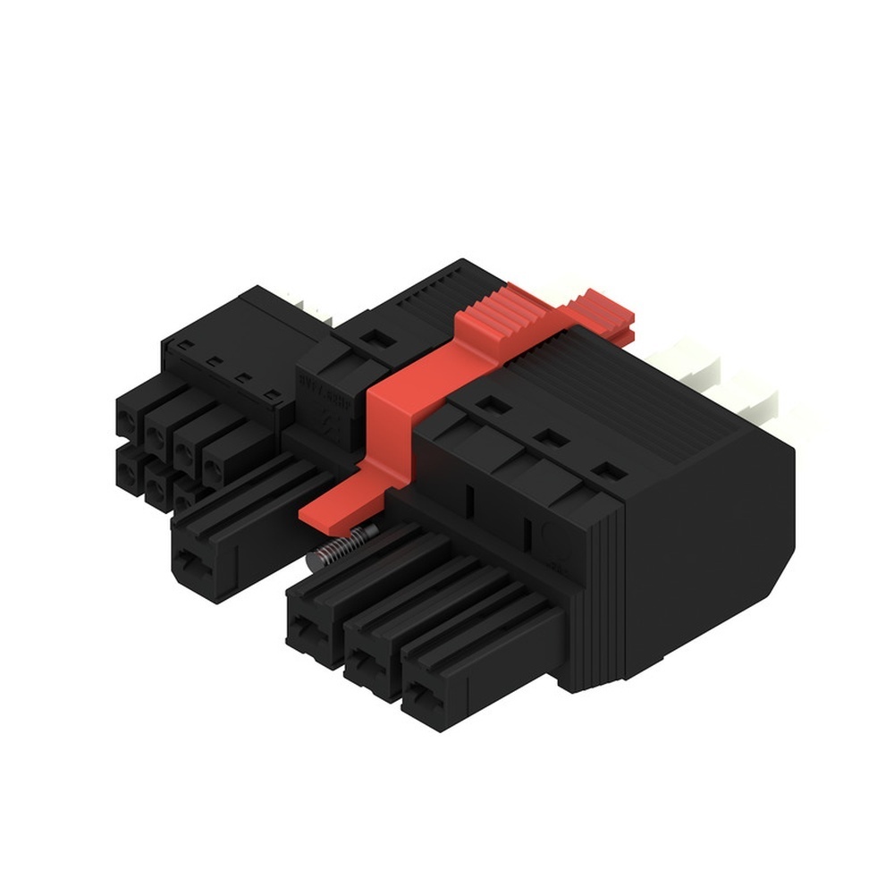 Weidmüller Hybridsteckverbinder 2549580000 Typ BVFL 7.62HP/04/180MSF4 BCF/08R SN BK BX