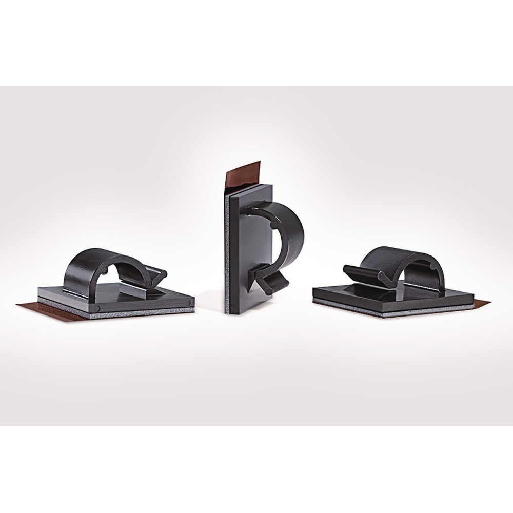 Hellermann Tyton selbstklebender Befestigungssockel 151-00497 Typ RB8APT-PA66-BK (100)