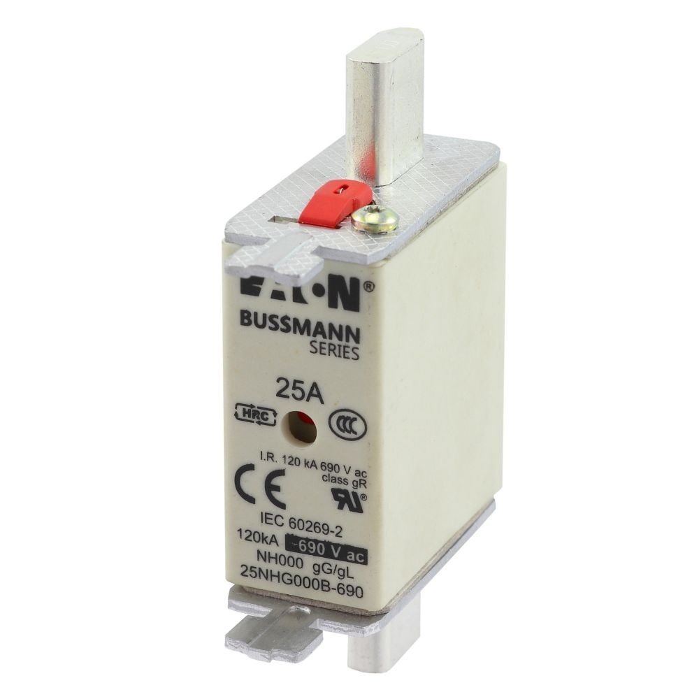 Eaton Sicherungseinsatz 25NHG000B-690 Typ NH FUSE 25AMP 690V GG SIZE 000