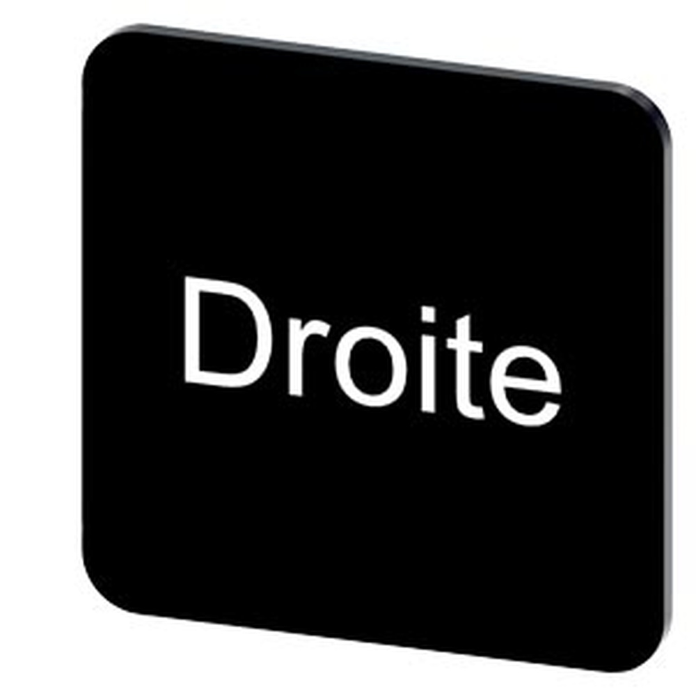 Siemens Bezeichnungsschild 3SU1900-0AF16-0GG0