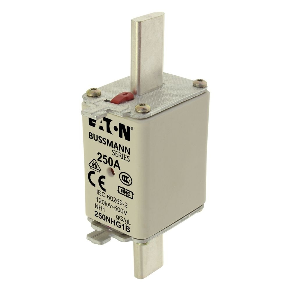 Eaton Sicherungseinsatz 250NHG1B Typ NH FUSE 250A 500V GL/GG SIZE 1 DUAL IN