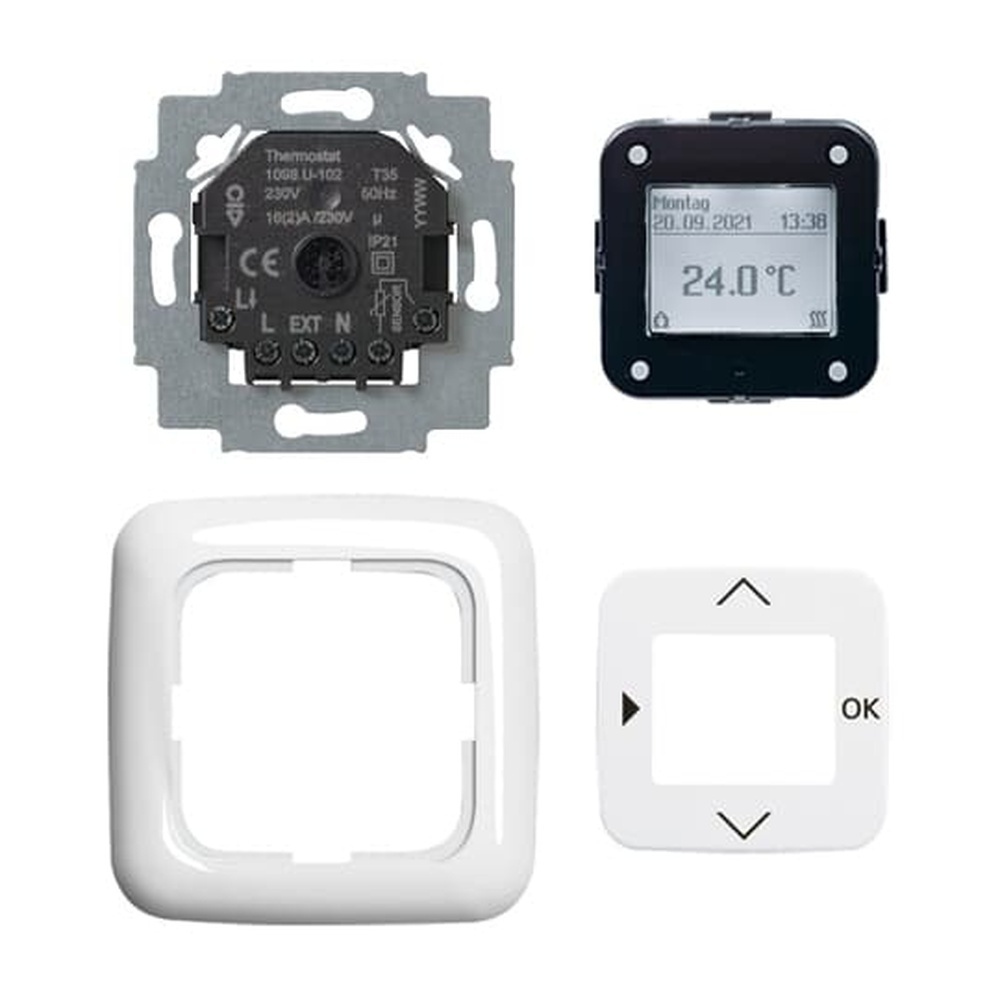 Busch-Jaeger Raumtemperaturregler Set 1098 UJ-214 Nr. 2CKA001032A0521