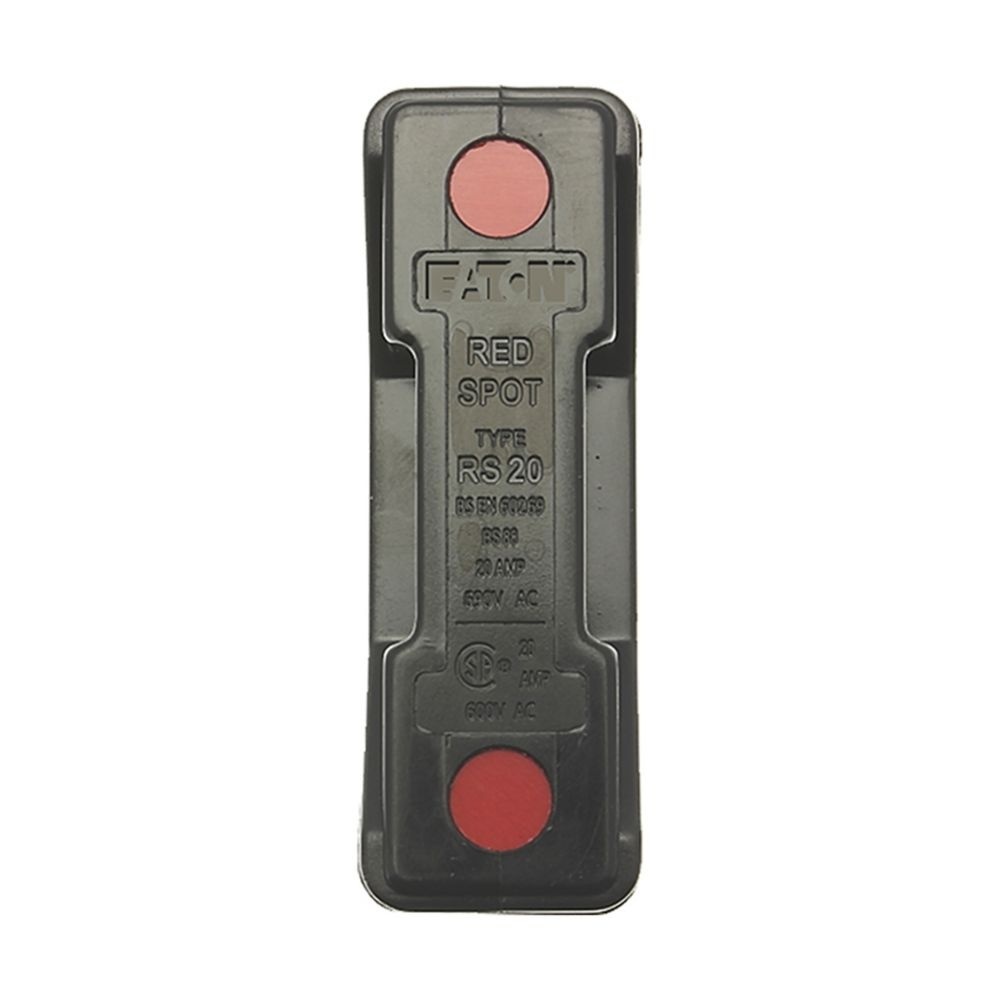 Eaton Sicherungsunterteil RS20P/G Typ RED SPOT 20A BACK STUD CONNECTED BLACK