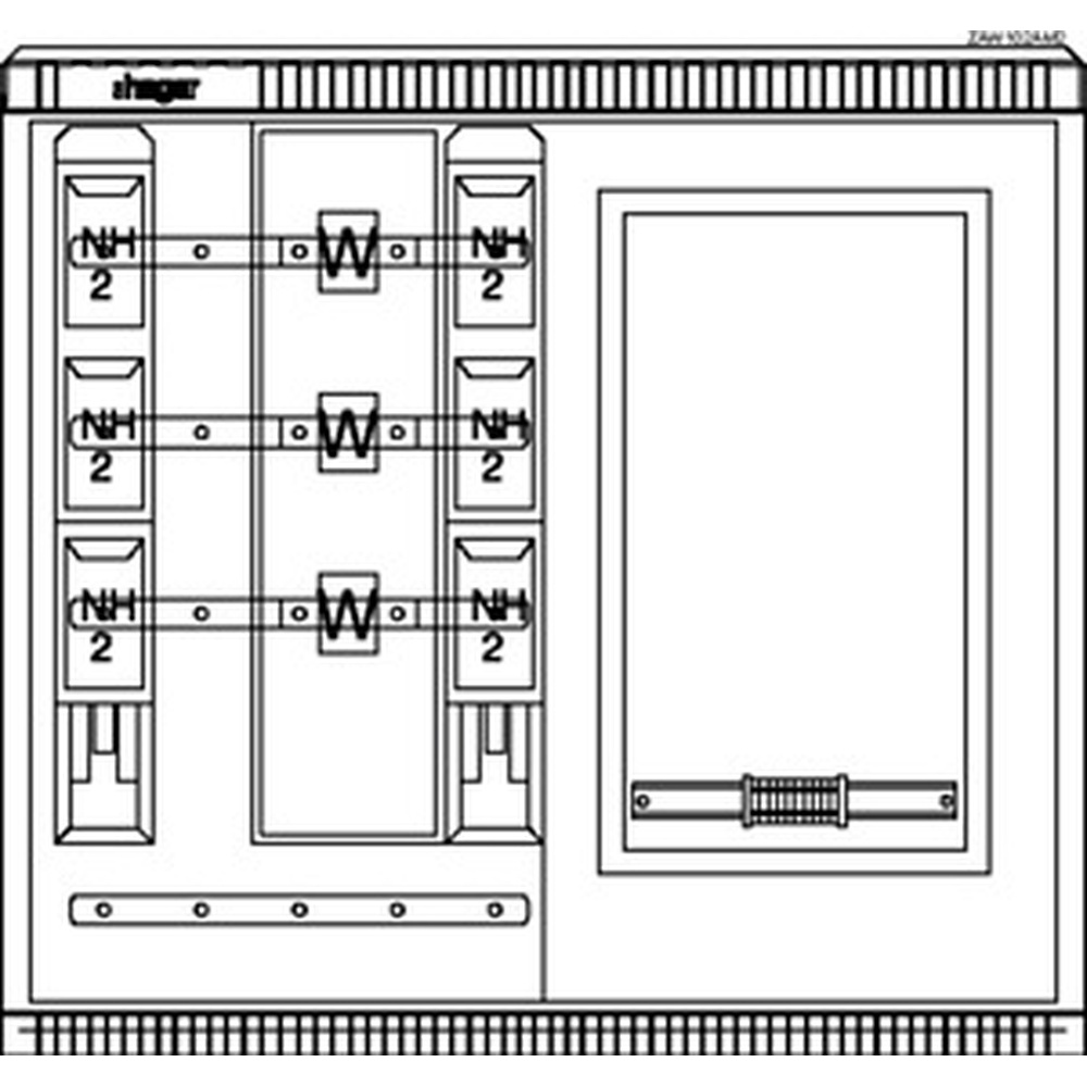 Hager Wandler und Messschrank ZAW102AM2