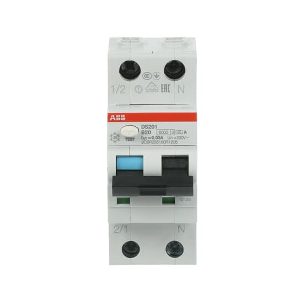 ABB Kombination FI Schalter Leitungsschutzschalter 2CSR255180R1205 Typ DS201A-B20/0,03