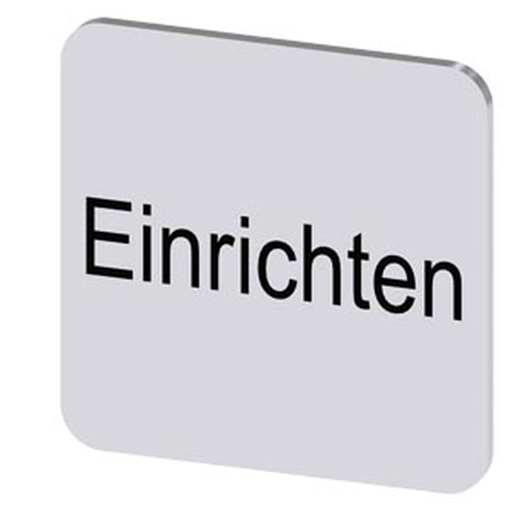 Siemens Bezeichnungsschild 3SU1900-0AF81-0AR0