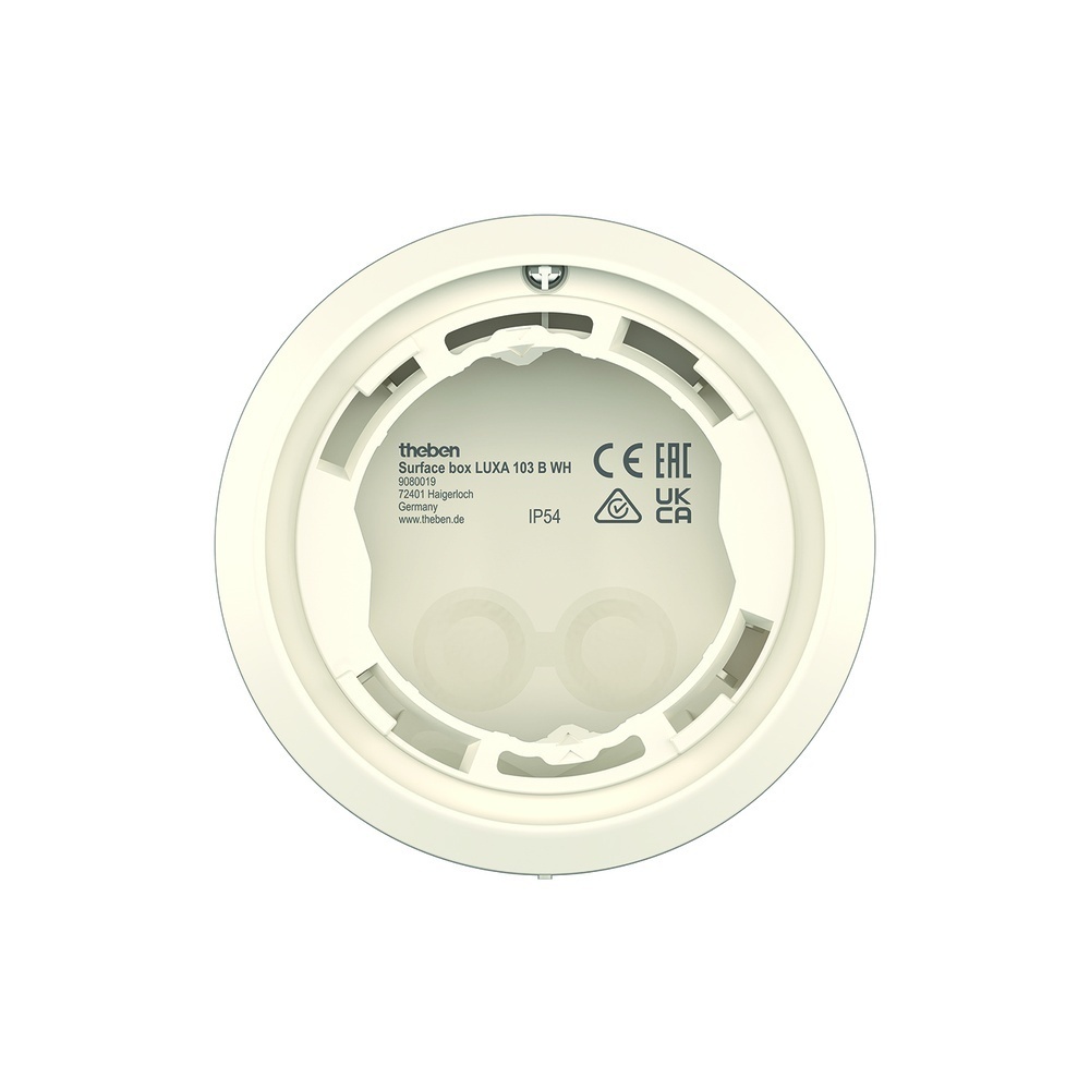 Theben AP Rahmen 9080019 Typ Surface box LUXA 103 B WH