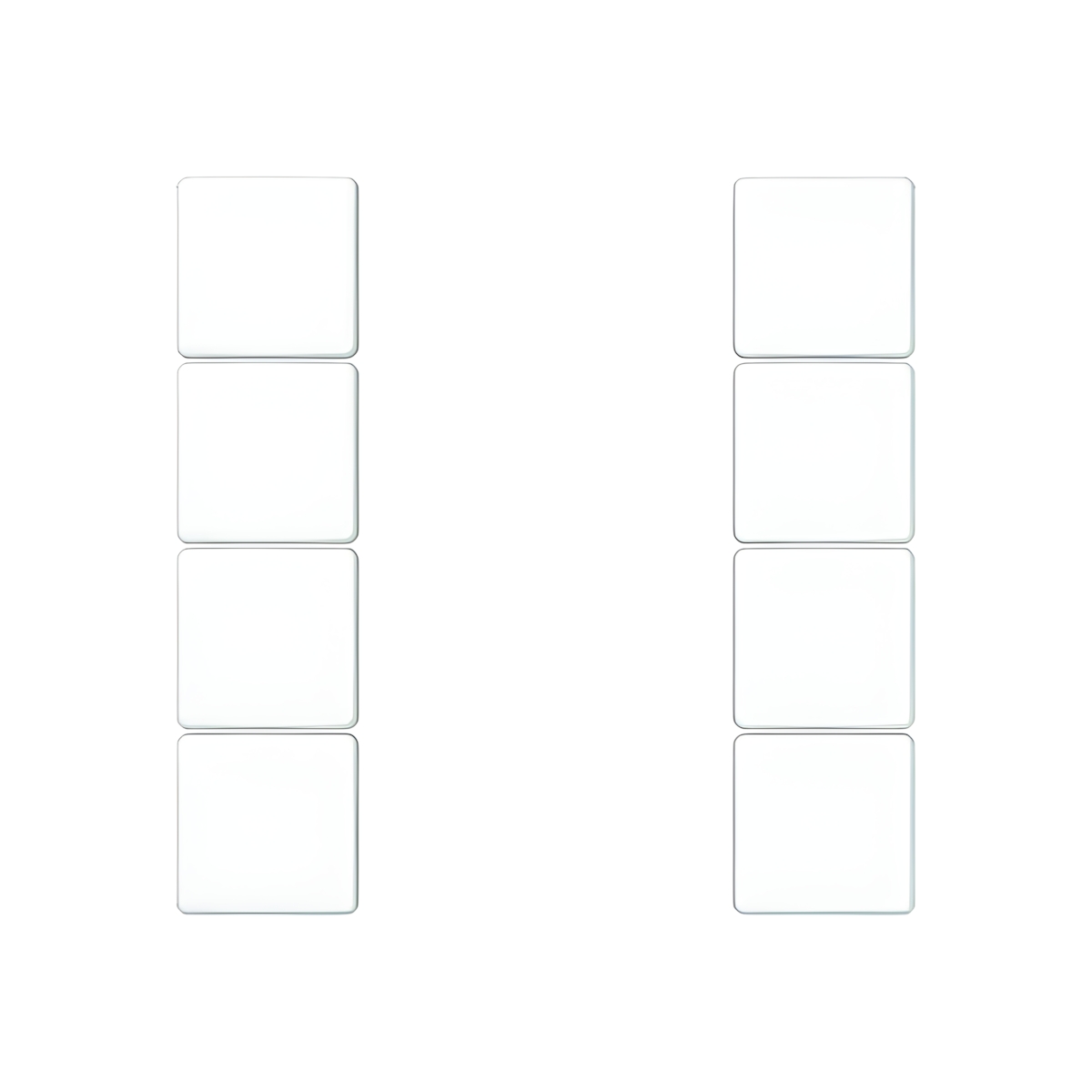 Jung Tastensatz 4fach A 504 TSA WW