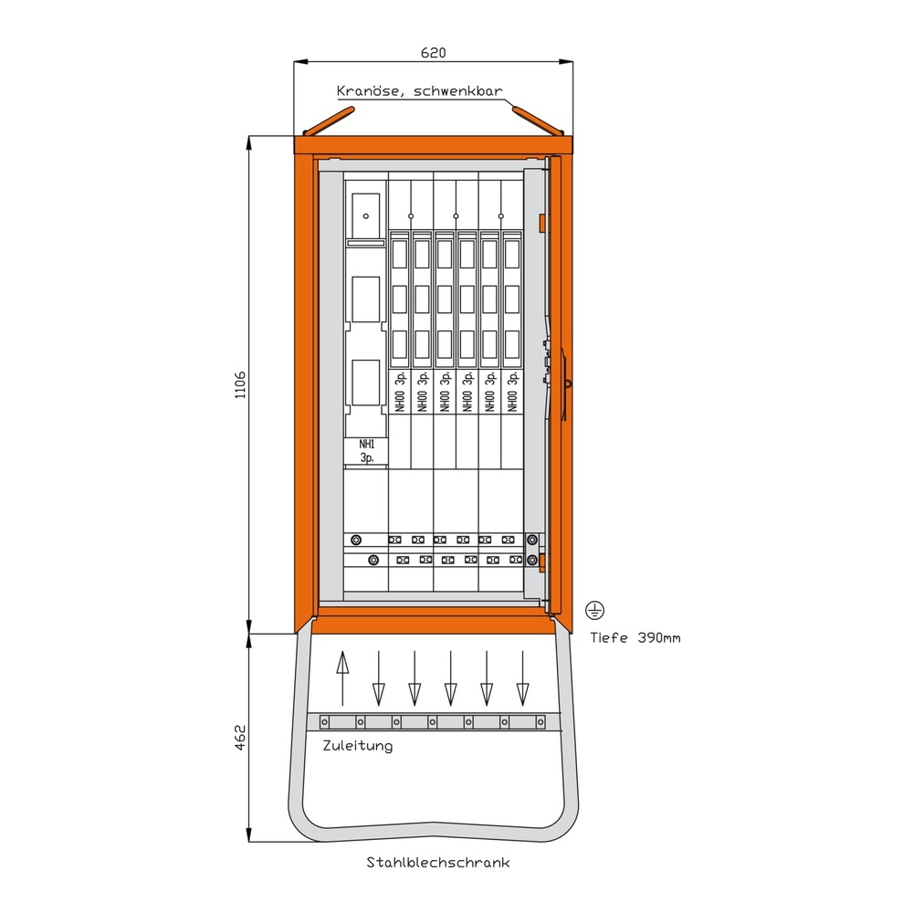 Walther-Werke Verteilerschrank WGV0076