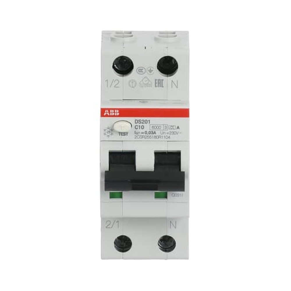 ABB FI LS Schalter 2CSR255180R1104 Typ DS201A-C10/0,03