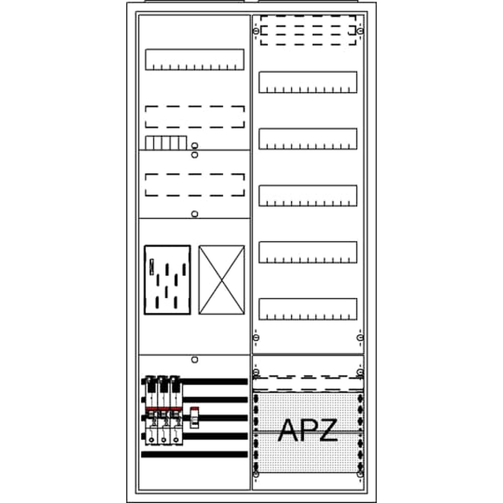 Striebel & John Zählerkomplettschrank 2CPX054214R9999 Typ BA27BB5