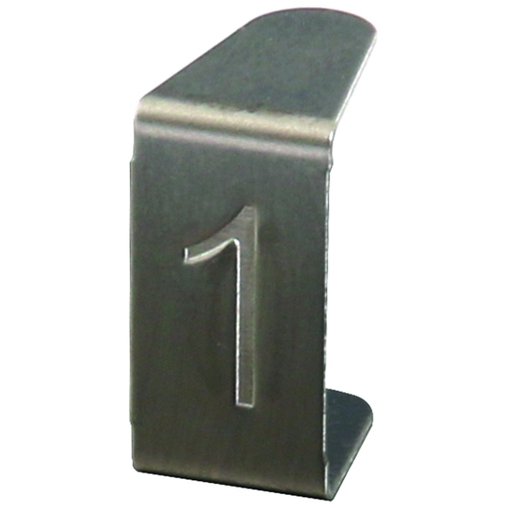 Dehn + Söhne Nummerneinsatz Typ NSE 1 V2A Nr. 490001