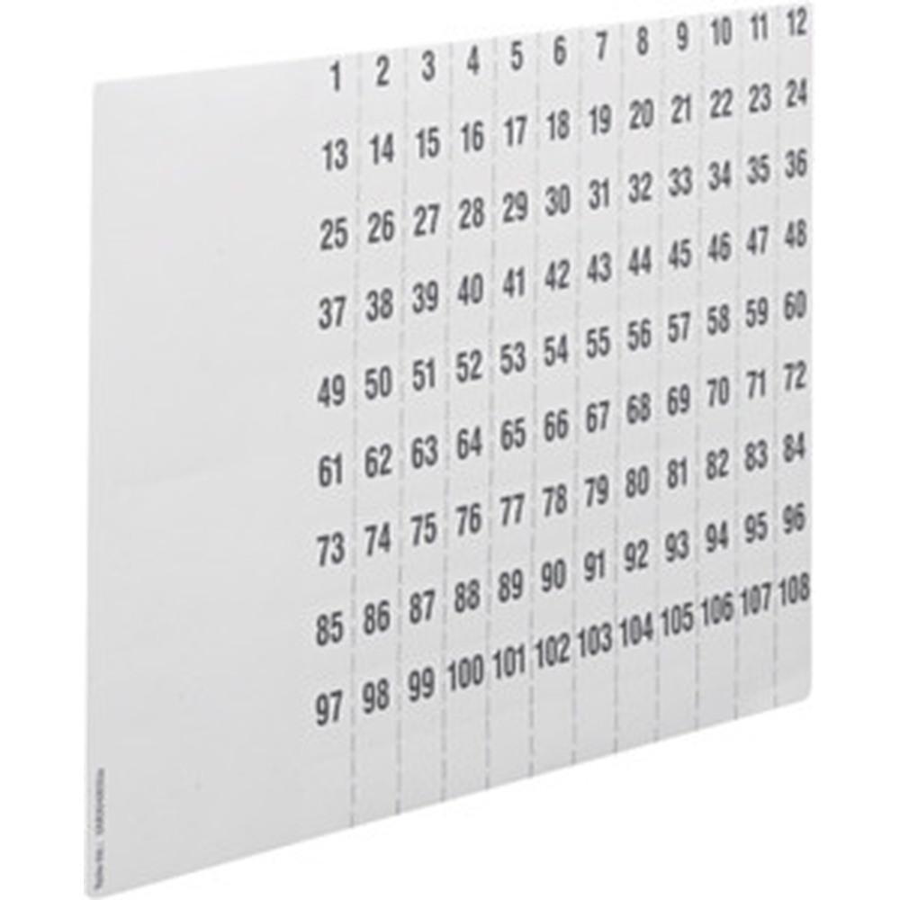 Hager Beschriftungsbögen ZZ90C