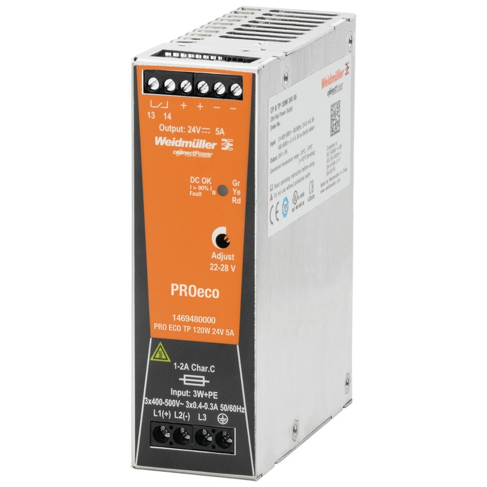 Weidmüller Stromversorgung 1469580000 Typ PRO ECO 120W 12V 10A