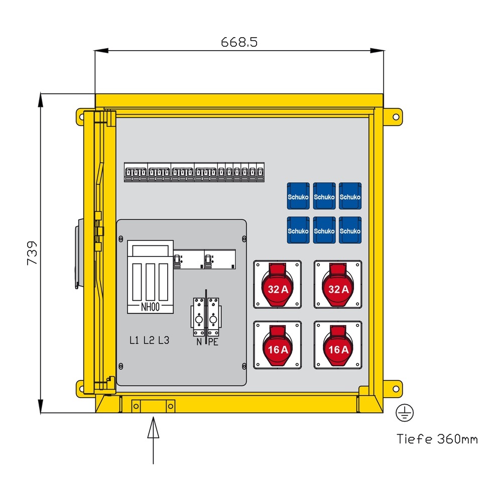 Walther-Werke Aufputzverteiler WAP0315