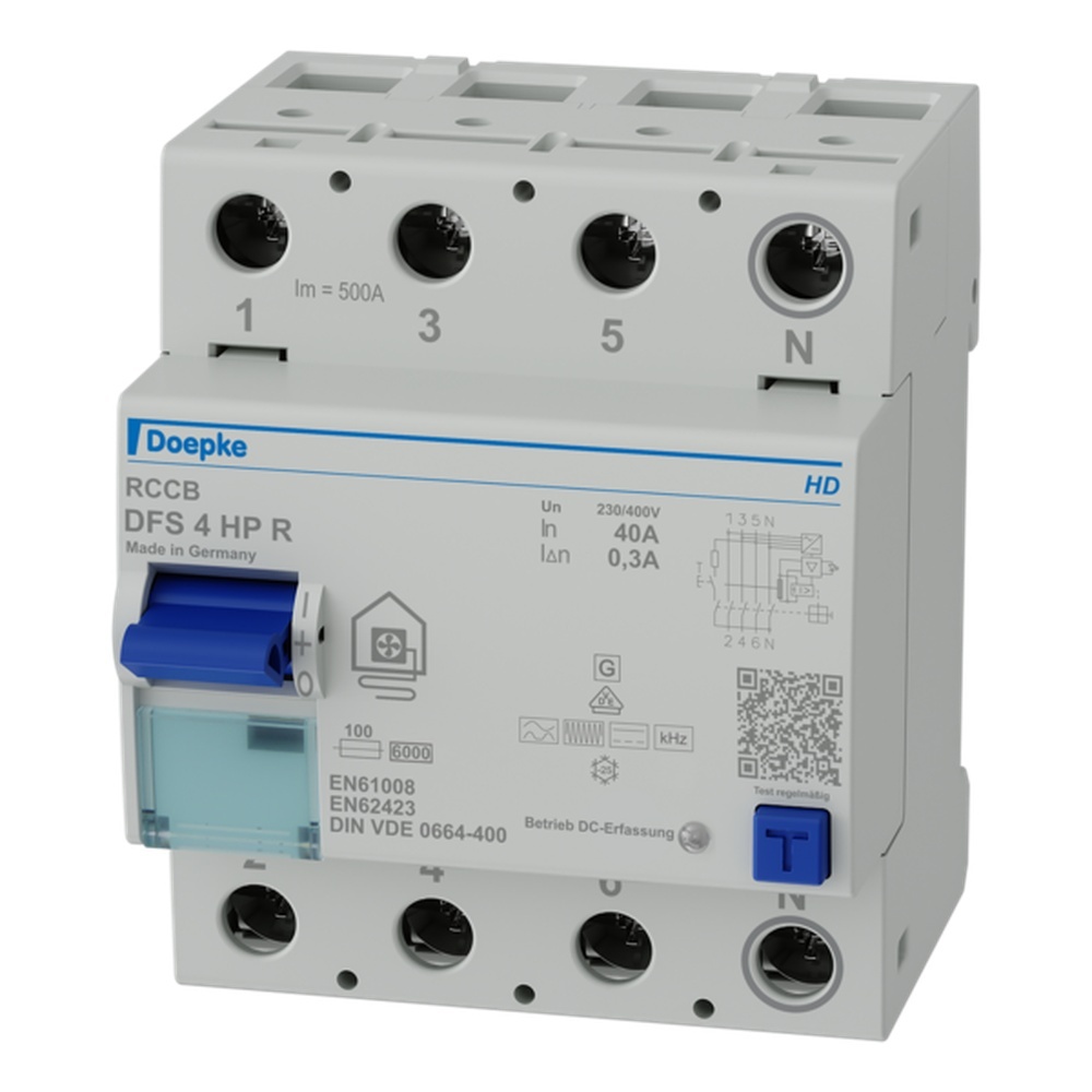 Deopke FI Schutzschalter 09136807HD Typ DFS4 040-4/0,30-HP R HD