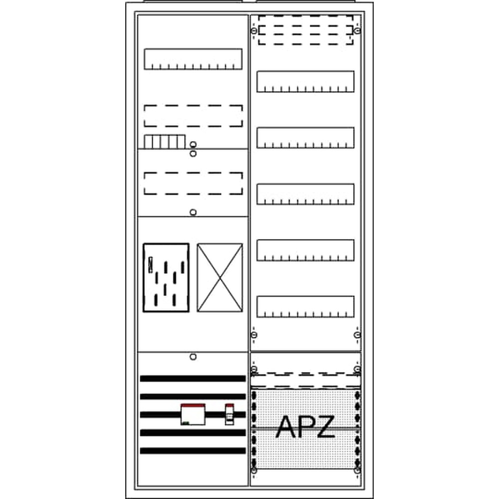 Striebel & John Zählerkomplettschrank 2CPX054219R9999 Typ BA27FBB