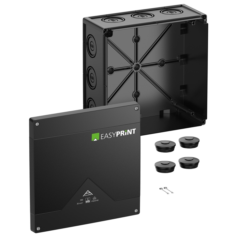 Spelsberg Abzweigkasten 435000EP Typ Abox Pro 350-L/sw EasyPrint