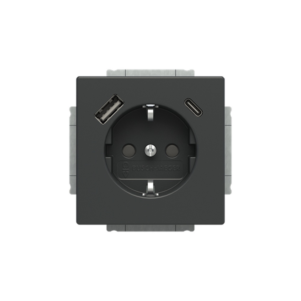 Busch-Jaeger SCHUKO Steckdose USB 20 EUCB2USBAC-81 Nr. 2CKA002011A6300