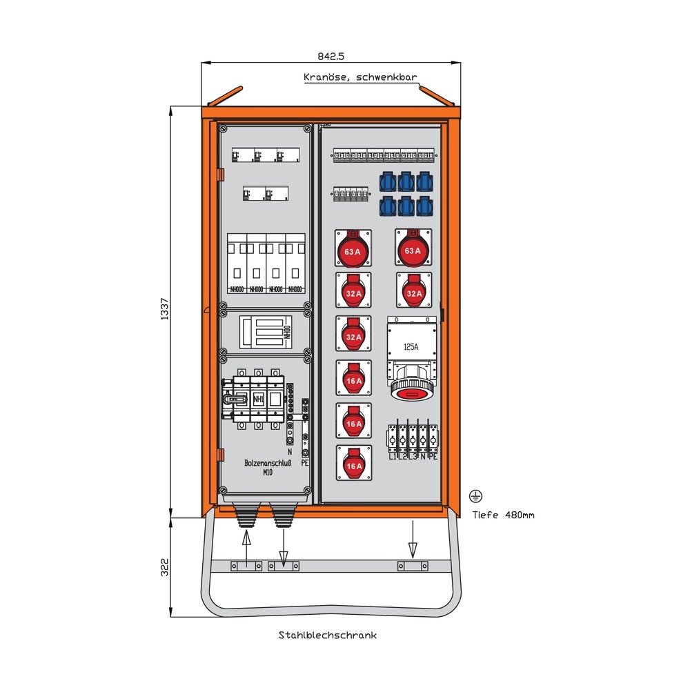 Walther-Werke Verteilerschrank 139kVA WV0573R1