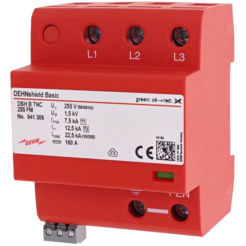 Dehn + Söhne Kombiableiter 941306 Typ DSH B TNC 255 FM