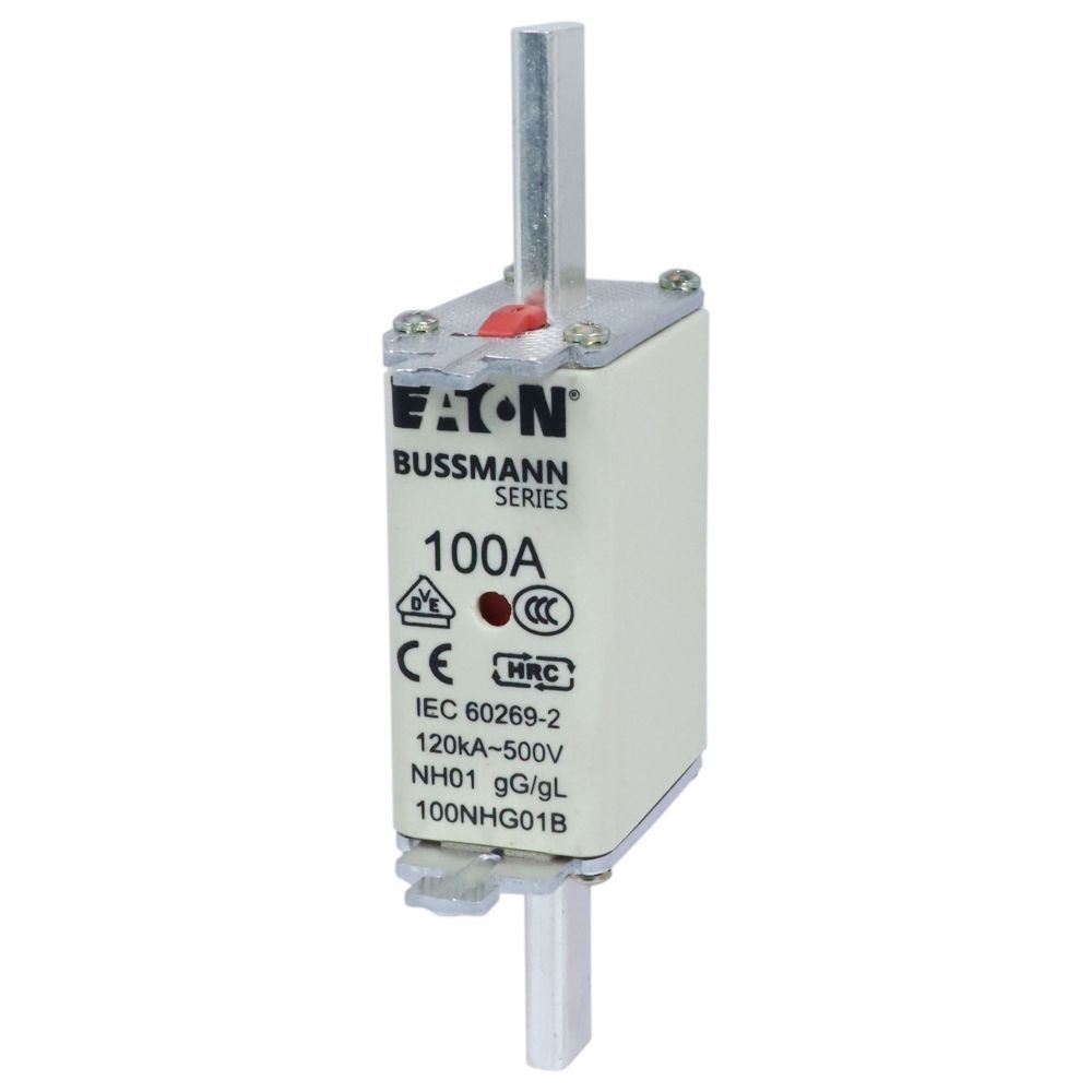 Eaton Sicherungseinsatz 100NHG01B Typ NH FUSE 100A 500V GL/GG SIZE 01 DUAL