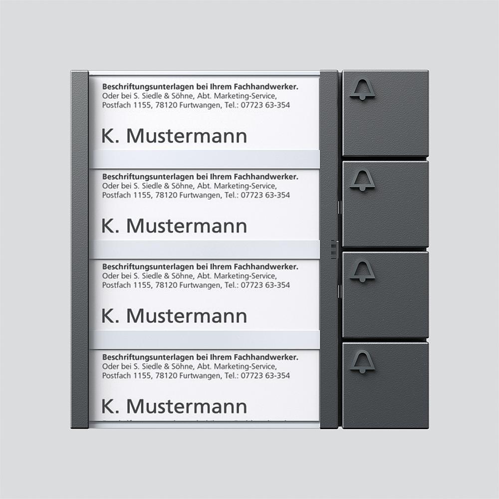 Siedle Tastenmodul 200038797-00 Typ BTM 650-04 DG