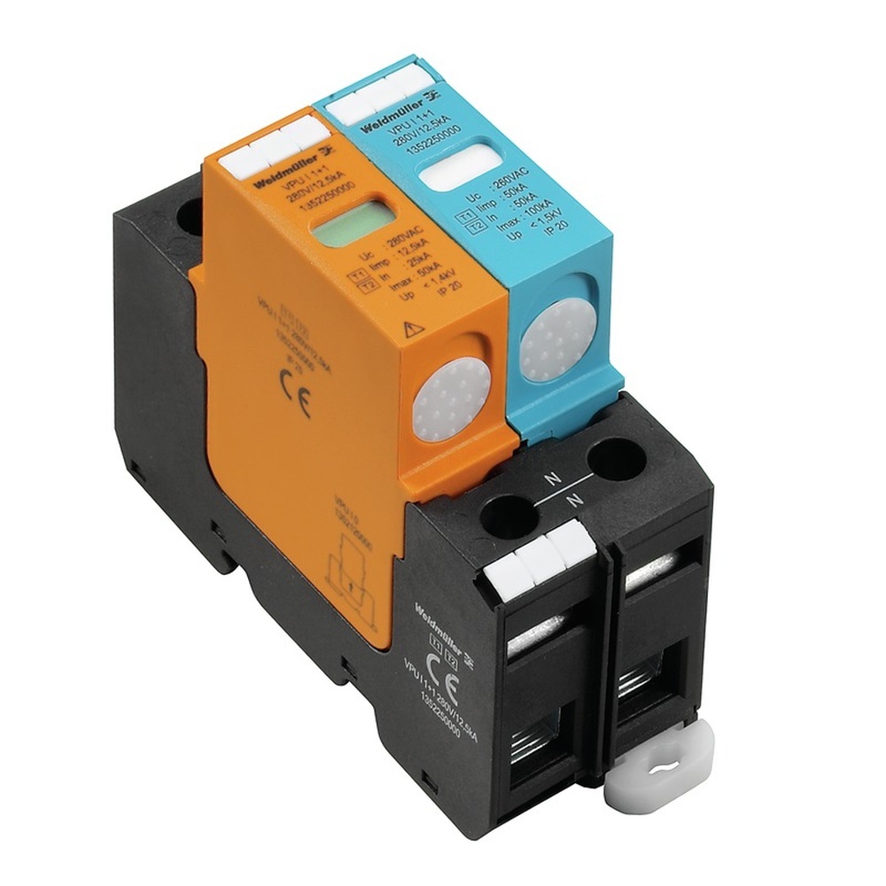 Weidmüller Überspannungsableiter 1352250000 Typ VPU I 1+1 280V/12,5KA