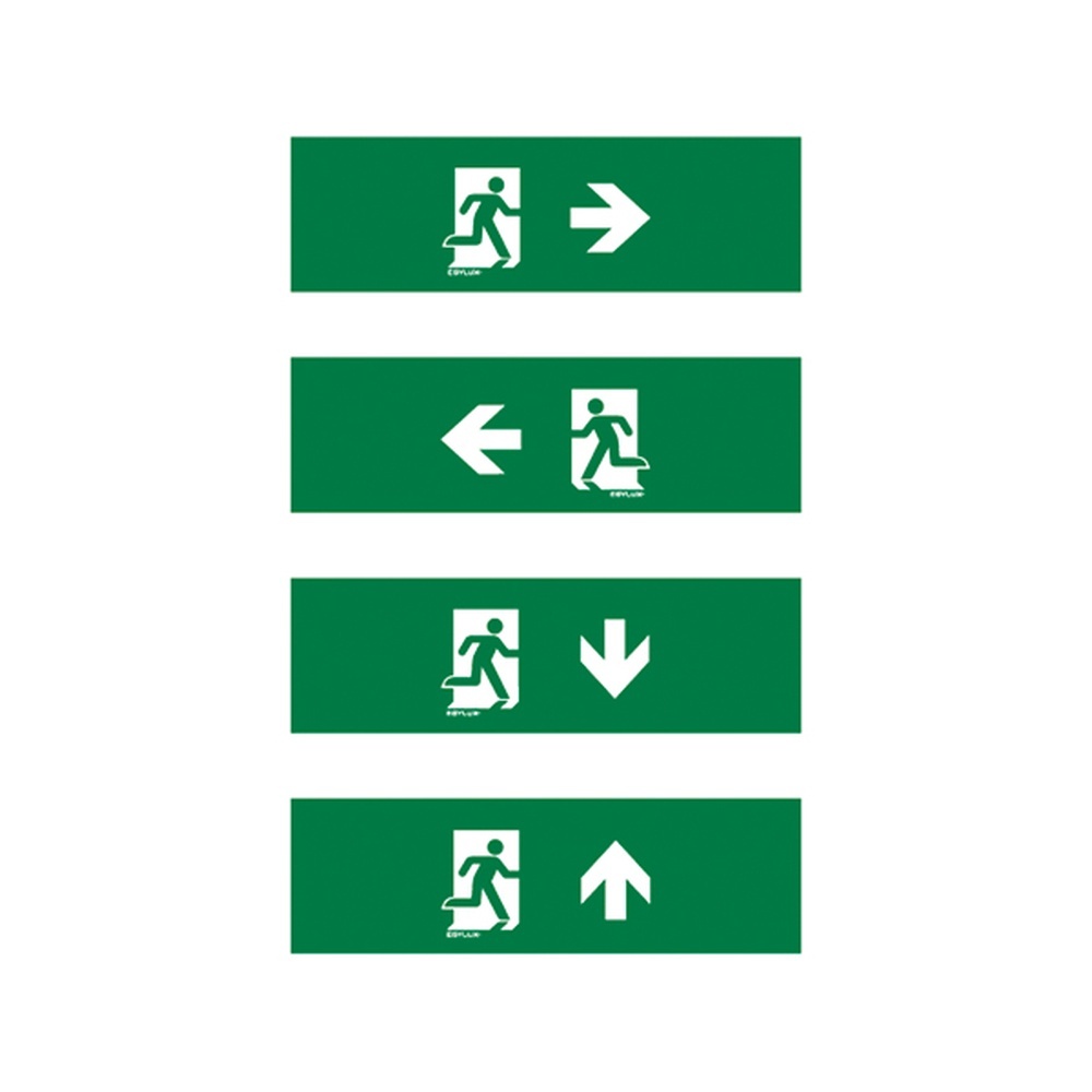 ESYLUX Piktogramm Satz EN10077128 Typ SLX 14 Flat Piktogramm-Satz 1 (Ersatz)