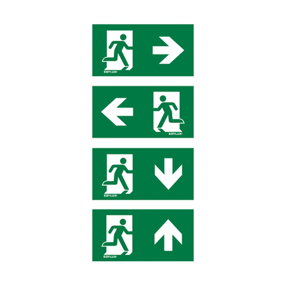 ESYLUX Piktogramm Satz EN10077524 Typ SLX 32 High Cover Piktogramm-Satz 1 (Ersatz)