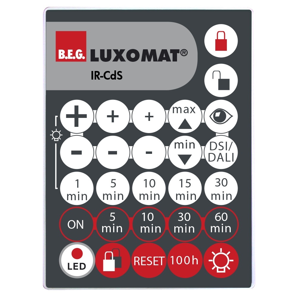 B.E.G. Brück Fernbedienung 92577 Typ IR-CdS-Dali/DSI