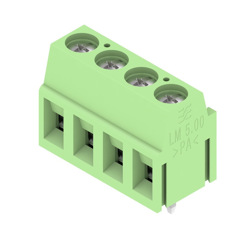 Weidmüller Leiterplattenklemme 1913000000 Typ LM 5.00/04/90 3.5SN GN BX