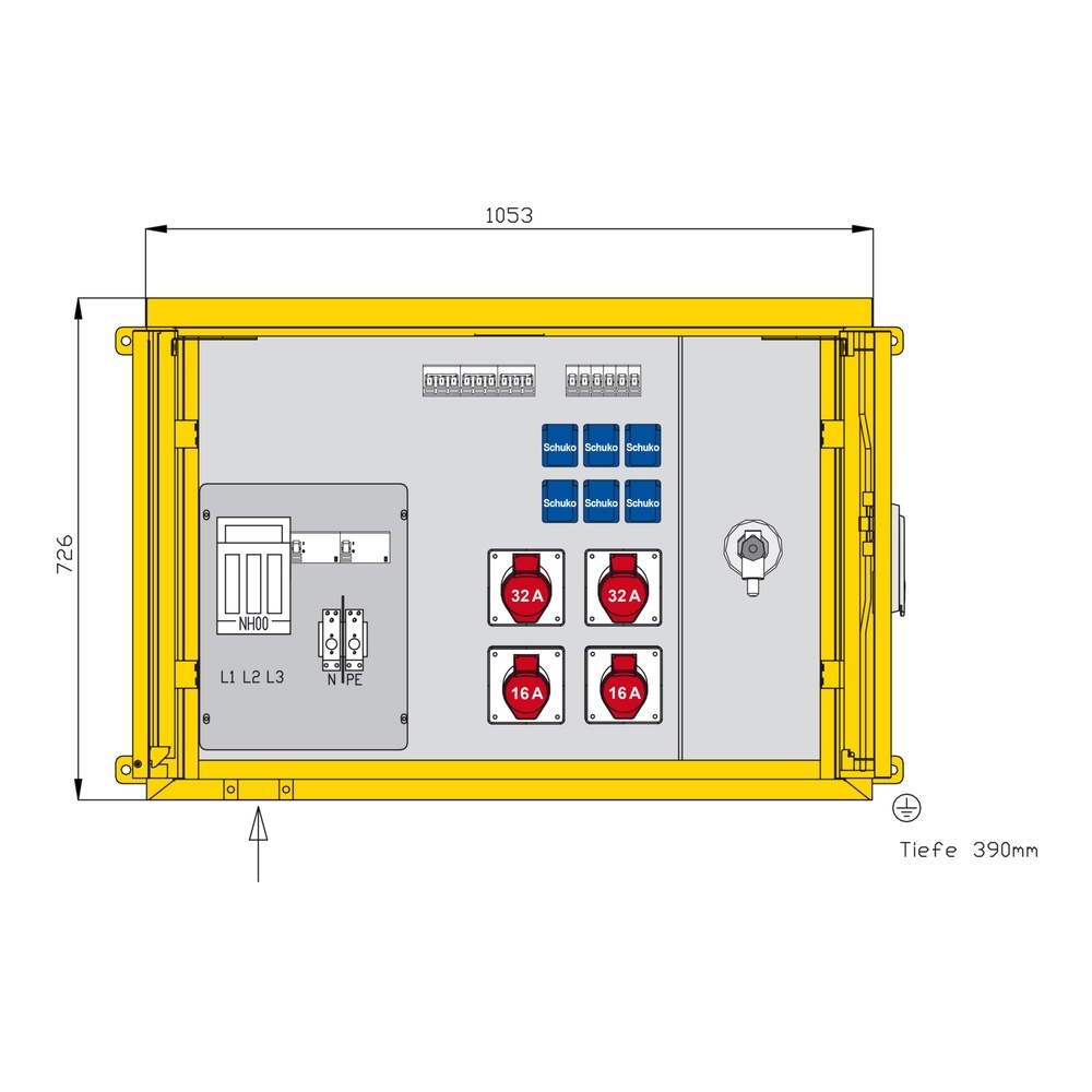 Walther-Werke Aufputzverteiler WAP0515
