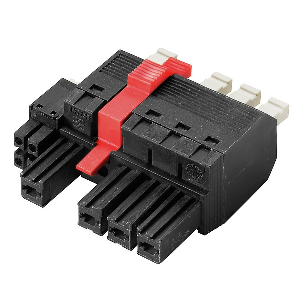 Weidmüller Hybridsteckverbinder 1547590000 Typ BVFL 7.62HP/04/180MF4 BCF/04R SN BK BX