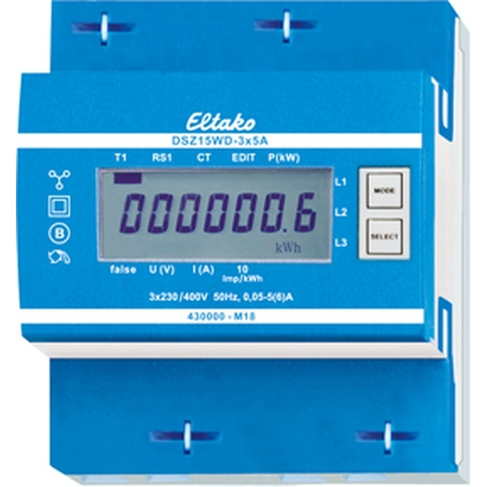 ELTAKO Drehstromzähler 28305015 Typ DSZ15WD-3x5A MID