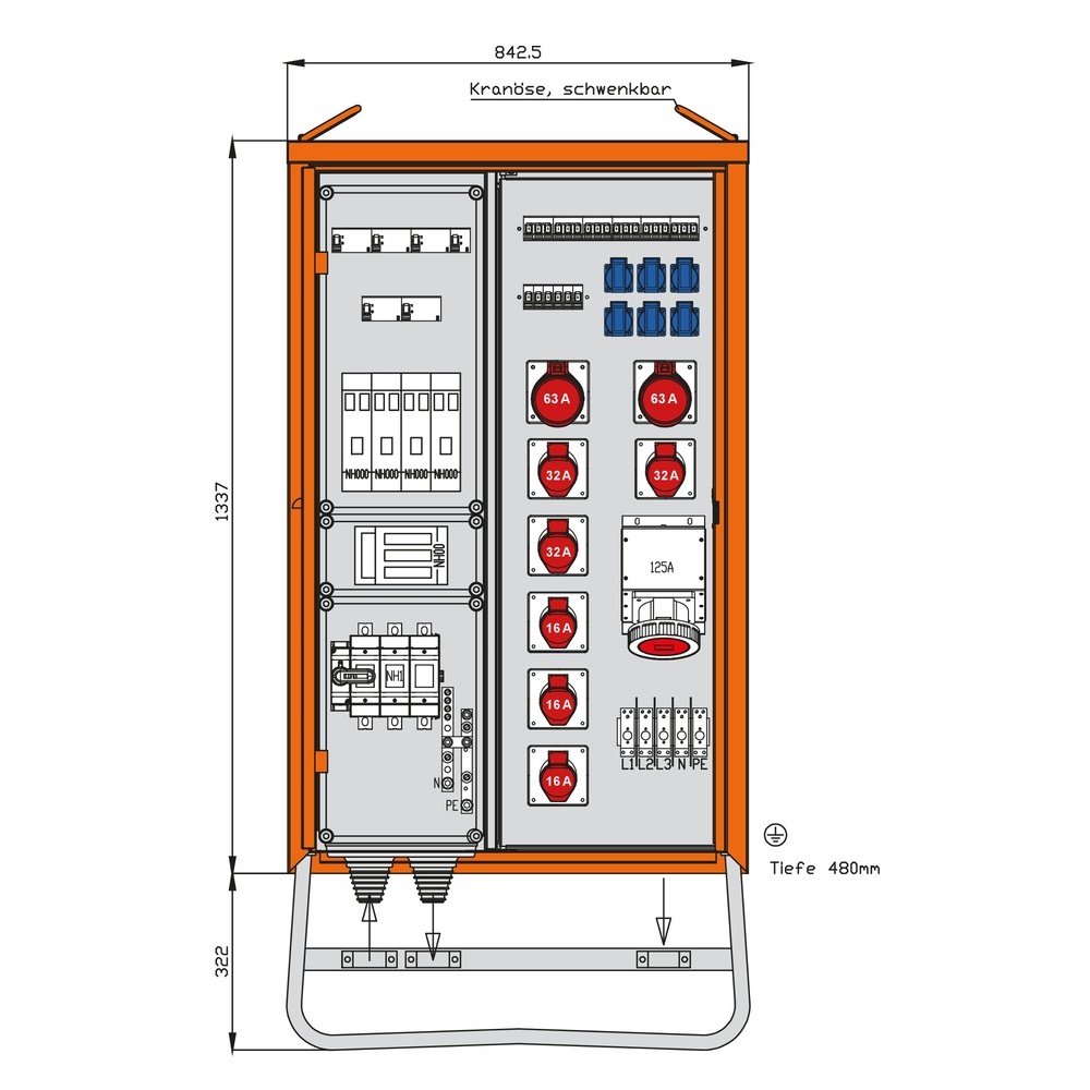 Walther-Werke Verteilerschrank 139kVA WV0572R1