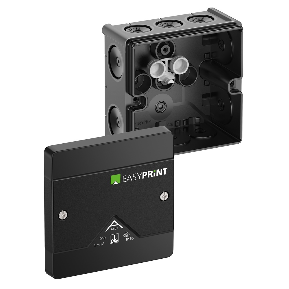 Spelsberg Abzweigkasten 804000EP Typ Abox 040-L/sw EasyPrint