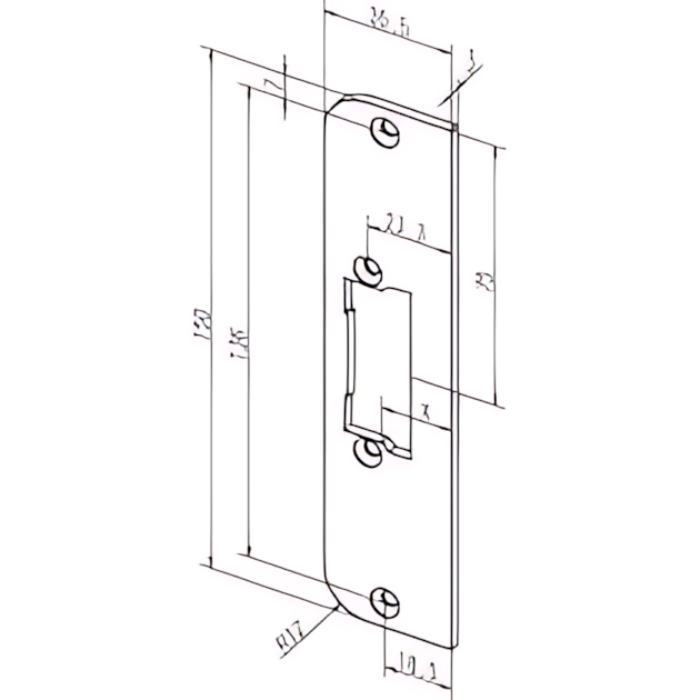 Assa Abloy Flachschließblech -------64B35-01