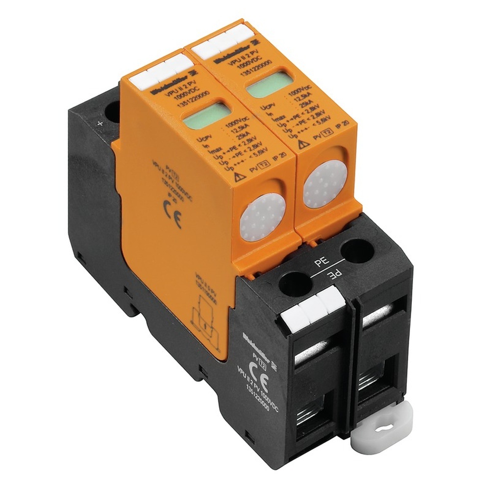 Weidmüller Überspannungsableiter 1351220000 Typ VPU II 2 PV 1000V DC