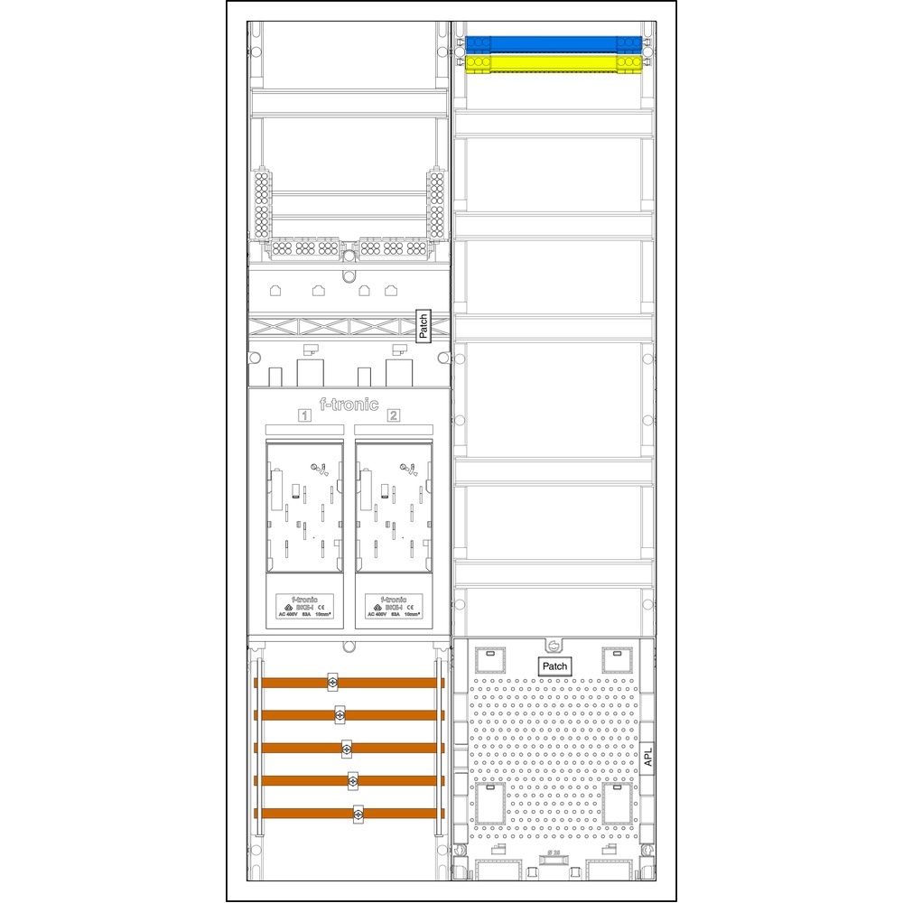 f-tronic Sammelschienenklemmen 7195251 Typ EHZ722APZODS
