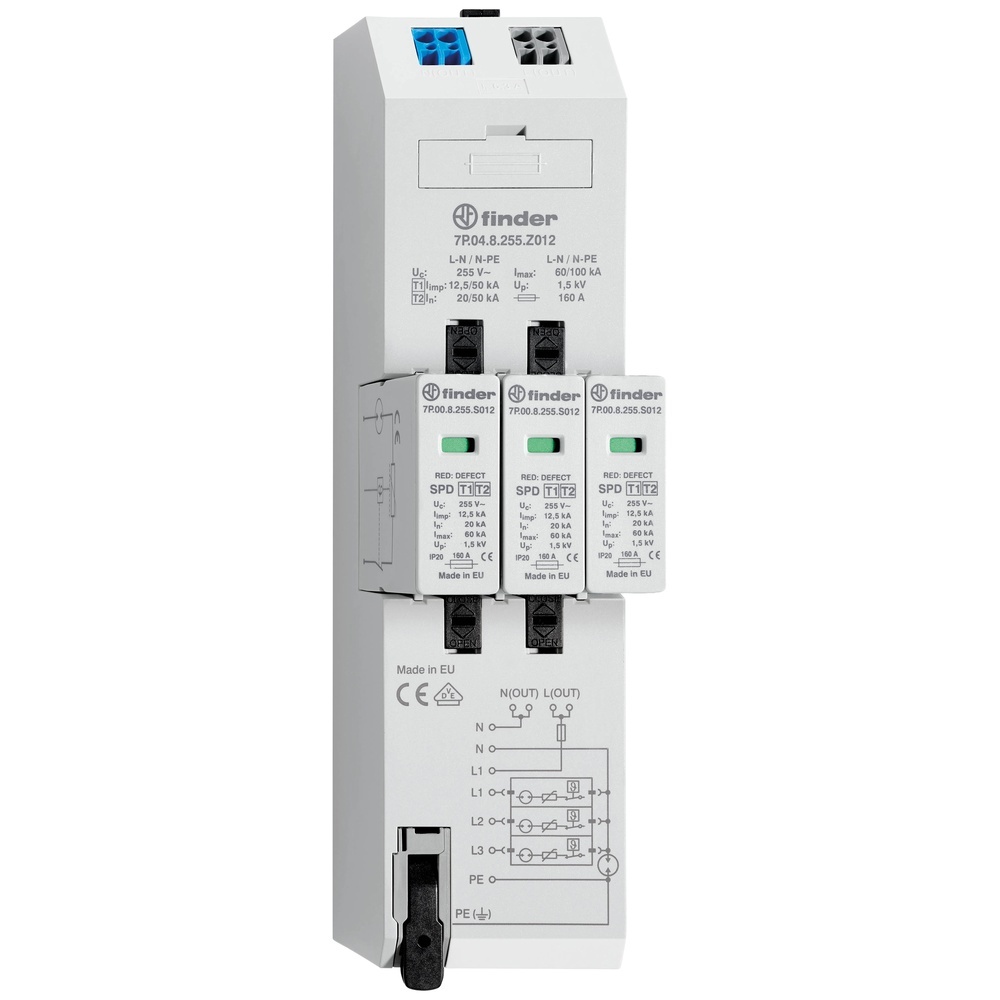 Finder Blitz und Überspannungsableiter 7P.04.8.255.Z012