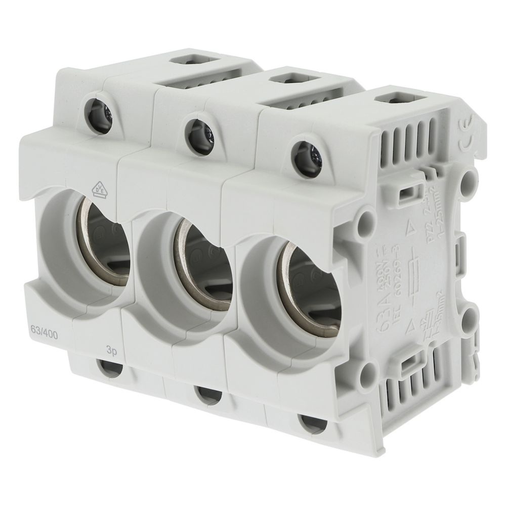 Eaton Sicherungsunterteil PDD02-3 Typ 3 POLE PLASTIC BASE D02 63A