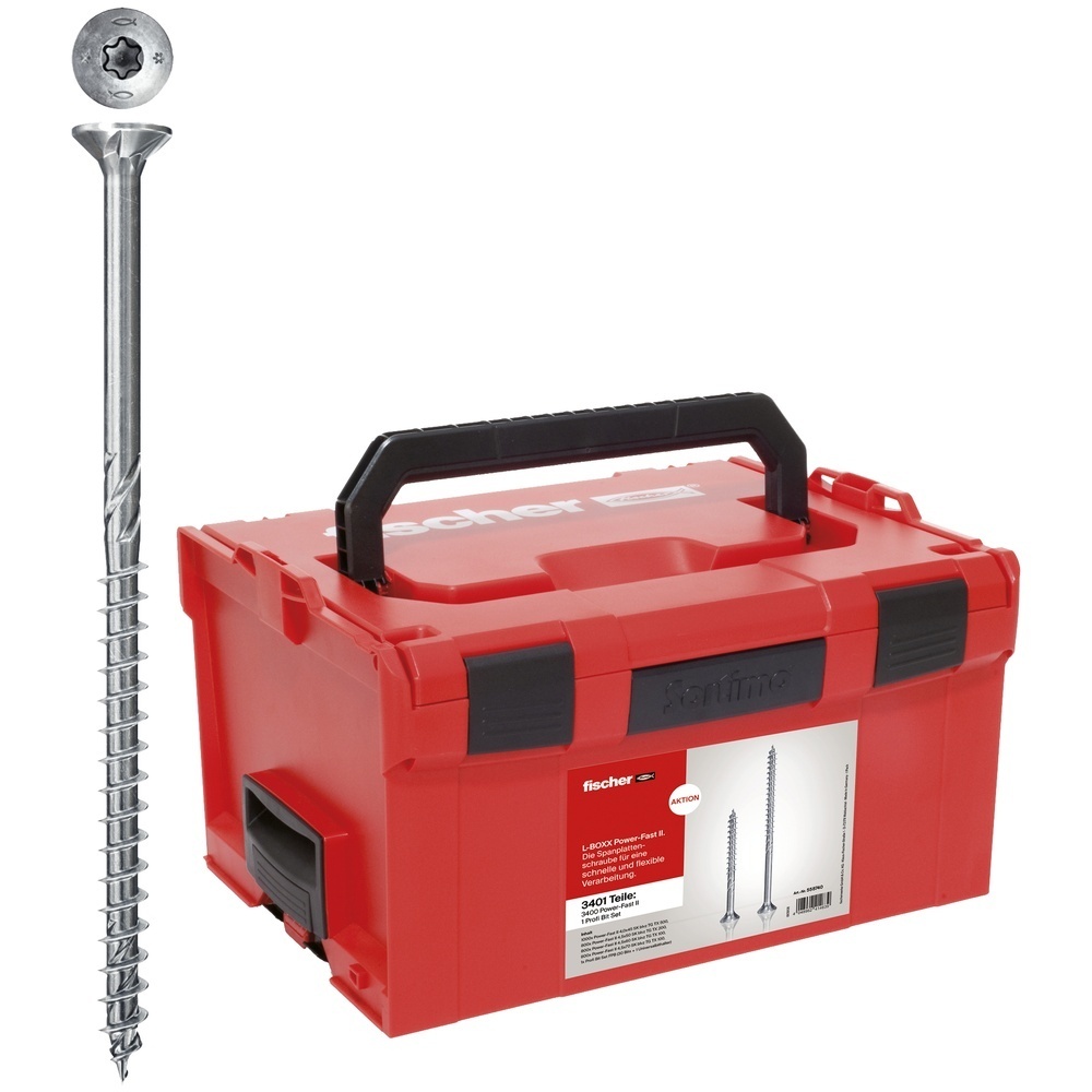 Fischer Schraube mit Teilgewinde 560090 Typ PowerFast II L-Boxx 238 (3.400 St.) blvz