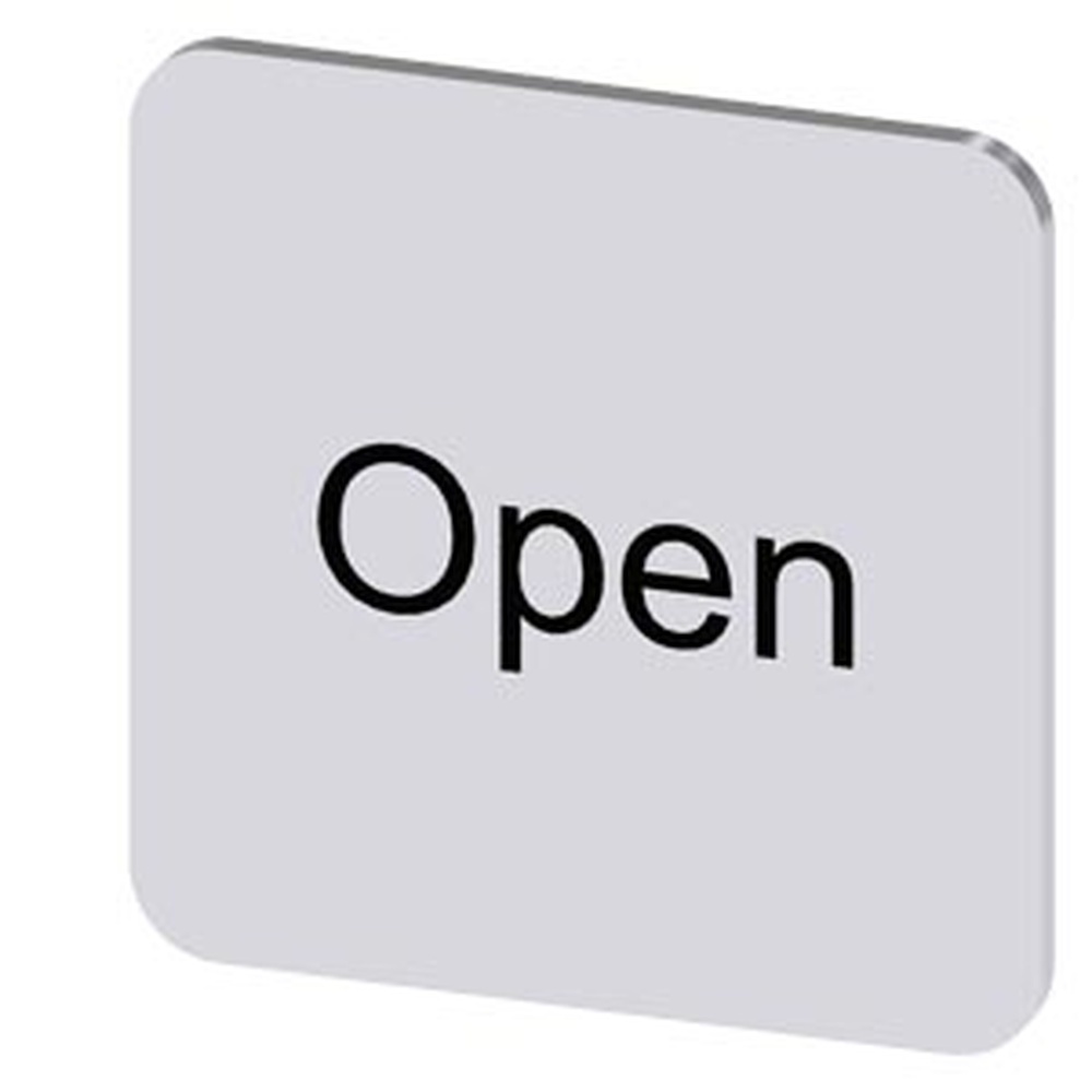 Siemens Bezeichnungsschild 3SU1900-0AF81-0DW0