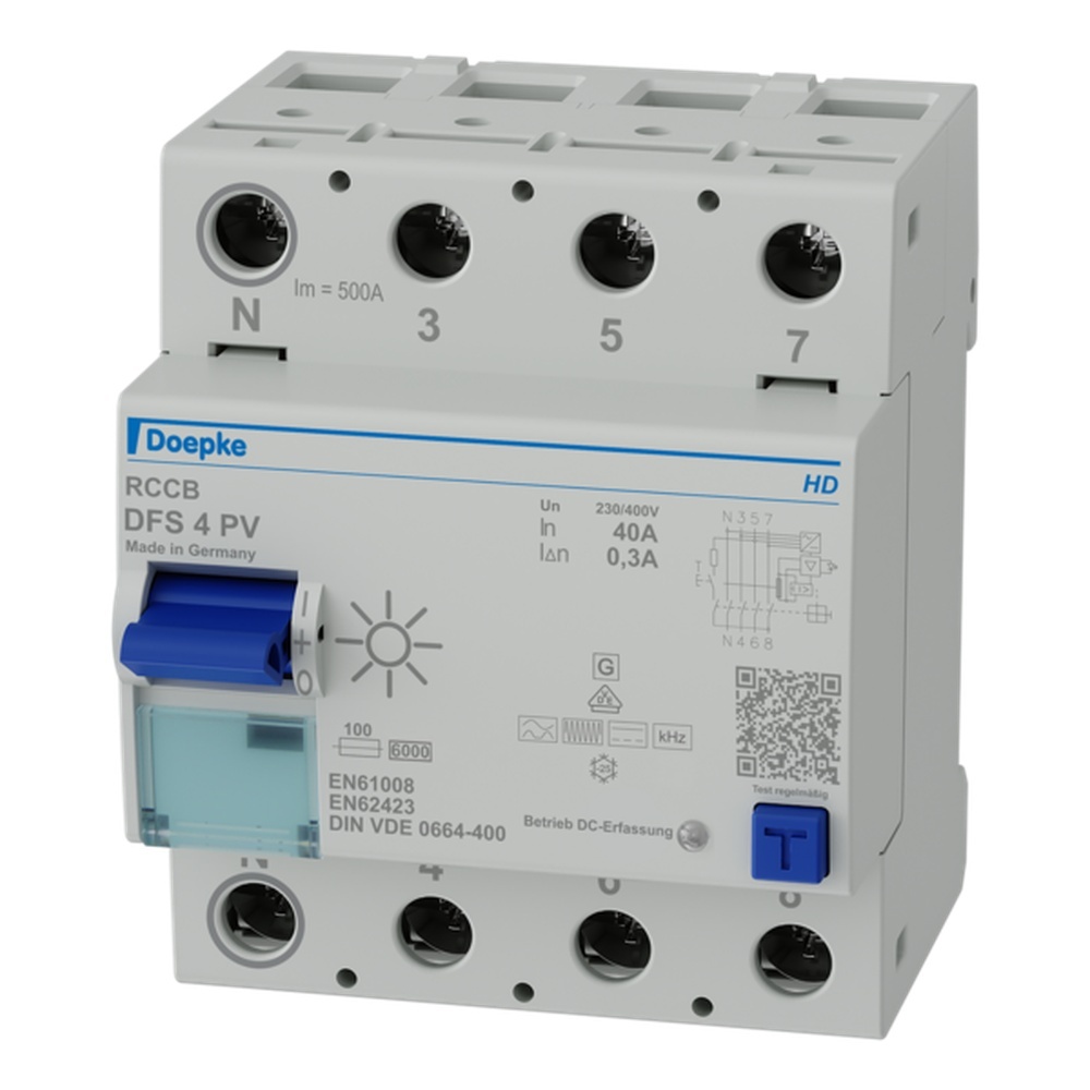 Deopke FI Schutzschalter 09136804HD Typ DFS4 040-4/0,30-PV HD