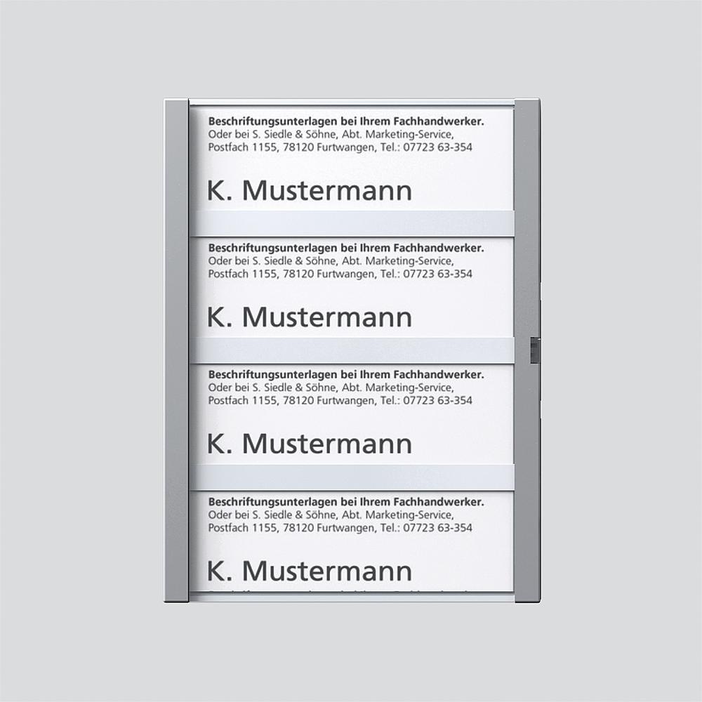Siedle Namensschild 200029796-00 Typ TM 612-4/BTM 650-04 SM