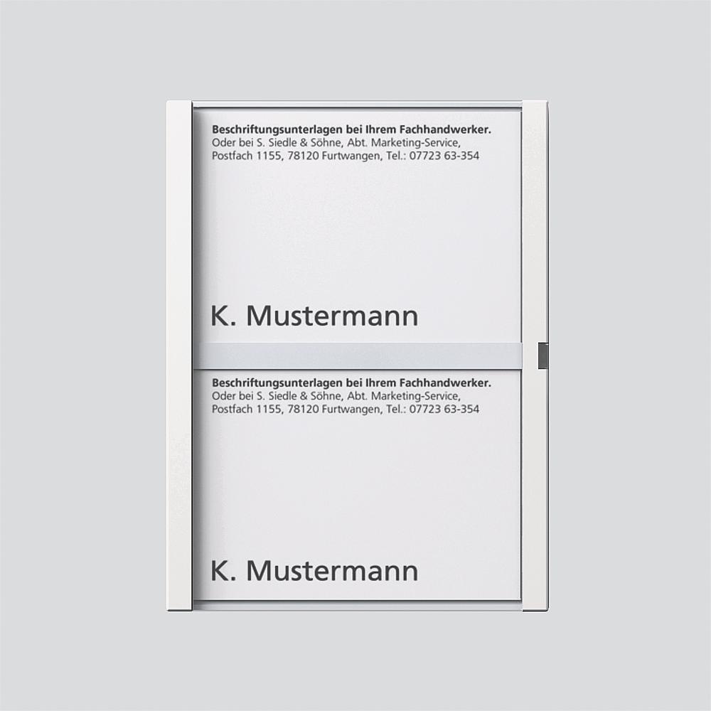 Siedle Namensschild 200029790-00 Typ TM 612-2/BTM 650-02 W